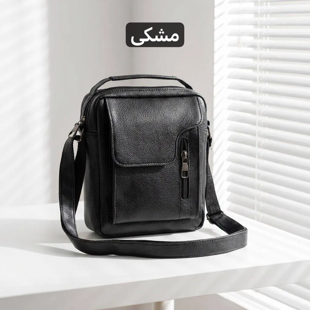 کیف مردانه چرم مصنوعی اداری و روزمره بند بلند