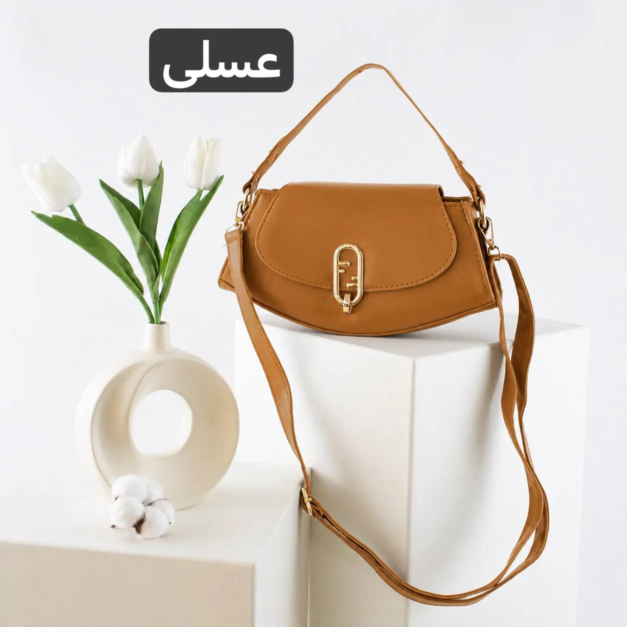 کیف پاسپورتی چرم مصنوعی زنانه روزمره و مهمانی با بند بلند