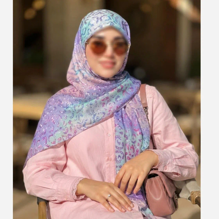 روسری نخ کاستوم قواره 140 طرح آنجل دخترانه