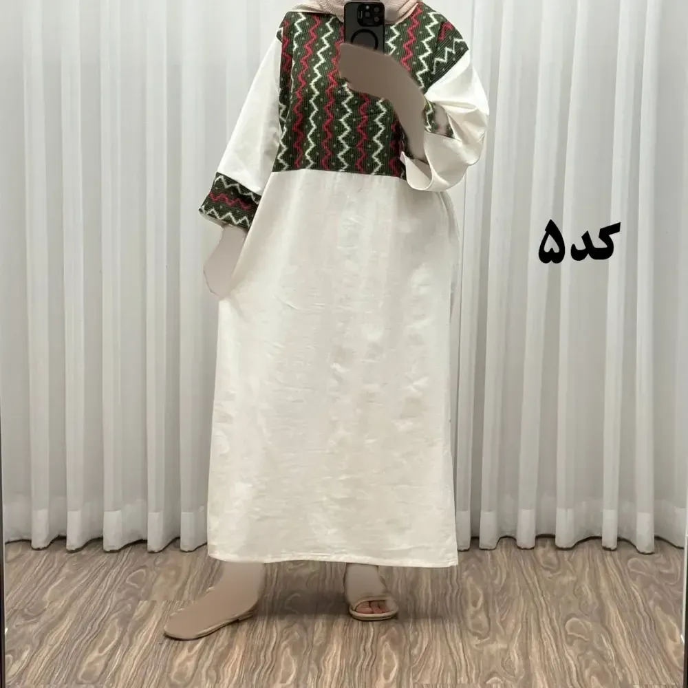 پیراهن کفتان لینن پاییزه فری سایز زنانه تا سایز 50 شیک و راحت کمربند دار بدون سایه اندازی