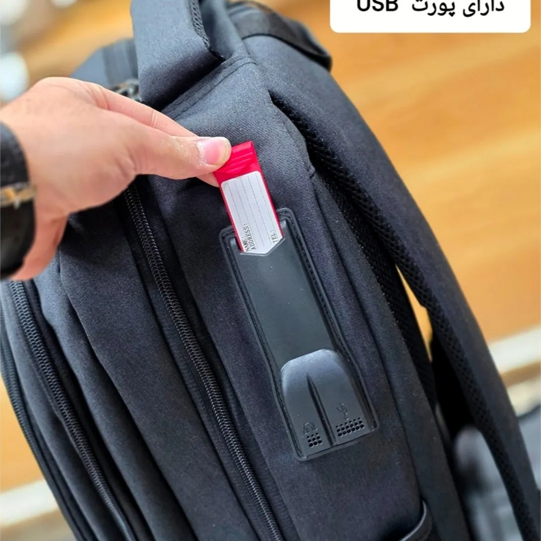 کوله پشتی اسپرت ضدآب مدل لپ تاپ و تبلت سه خانه جادار
