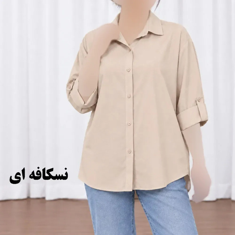 شومیز زنانه سیلک مودال آستین دکمه فری سایز چهارفصل
