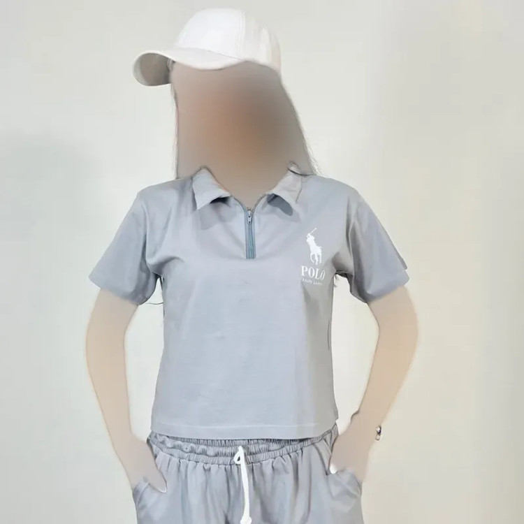 پولوشرت نیم زیپ زنانه